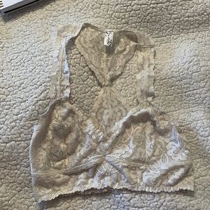 Free people intimately cream bralette small